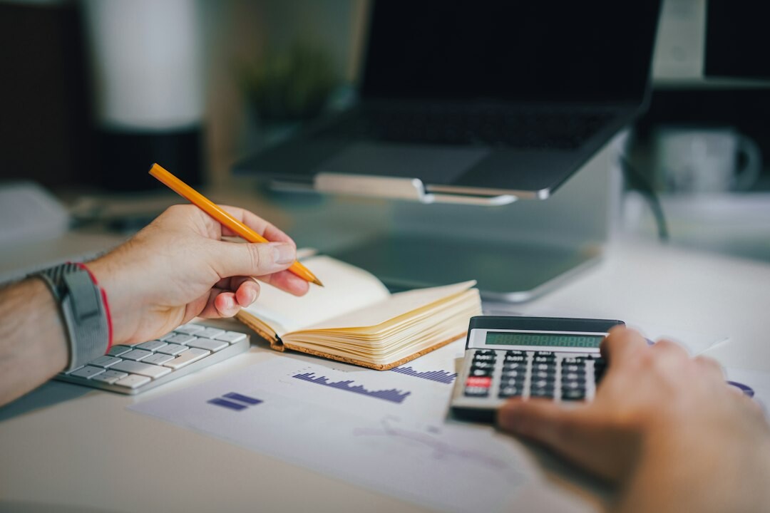 person reviewing budget spreadsheet
